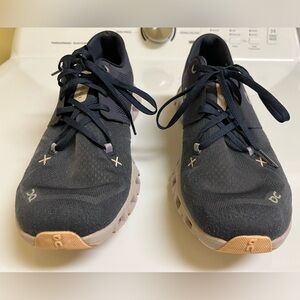 Size 9 Women’s On Cloud Cloud X - Navy/purple/peach